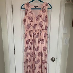 Blush maxi dress